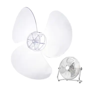

12 Inch Clear Fan Blade PP Plastic Three Leaves Fanner Blades General Impellers for Stand/Table Fanner Household Fan Accessories