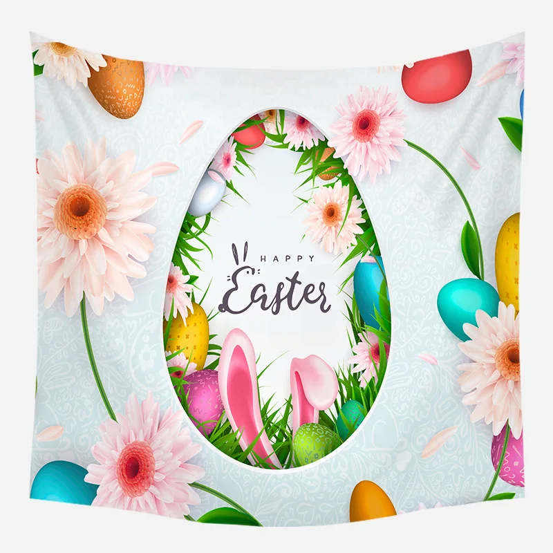 Manufacturers Direct Selling Tapestry Europe And America INS Hanging Cloth Easter Tapestry Customizable Digital Printing Tapestr