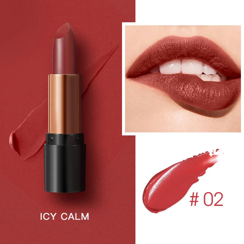 Матовая губная помада ROSALIND, стойкая помада для макияжа, водостойкая, Обнаженная, красная, 10 цветов, косметический макияж для женщин, Набор губной помады - Цвет: XJ07-02