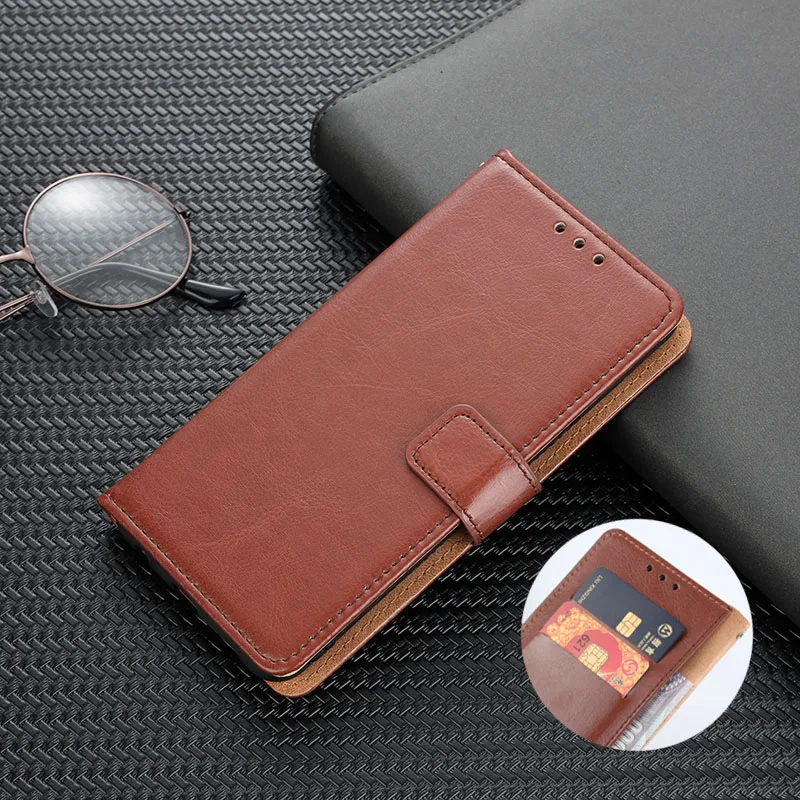 Flip Wallet Case Voor Xiaomi Redmi 4A 4X 5 Plus 5A 6 6A 7A 8 8A Note 4/4X 5A 5 Pro 6 7 8 9 Pro W/ Card Slots Stand Cover