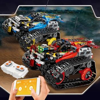 

Building blocks Racing Car Technic Remote Control Kid Toys Track Race Car Iphone Android App Programmable Brick MOC 13032 13036