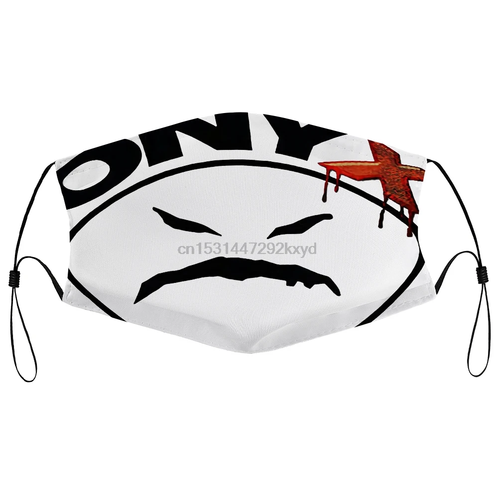 Пылезащитная маска с фильтром Onyx Mad Face Logo Rap идеальный подарок унисекс крутой