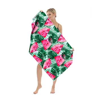 

Microfiber Beach Travel Towels Quick Dry Absorbent Lightweight Sand Beach Blanket with Zipper Bag for Sunbathing Camping Sports