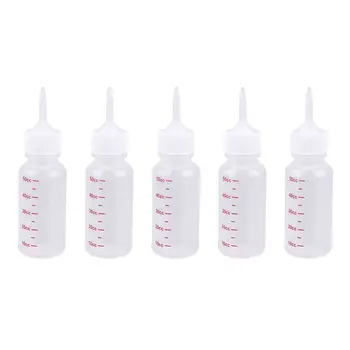 

5pcs 50ml Pet Nursing Bottle Feeding Bottle Milk Feeder (Pointed Head, White)