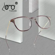 Прозрачные оправы для очков для мужчин и женщин, прозрачные линзы, ретро очки, корейская мода, оптические очки TR90, Кристальные, красные, серые, винтажные