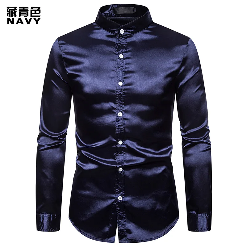 Top men shirt men men s shirts fashion casual shirts printed shirts men s lapel shirts 5