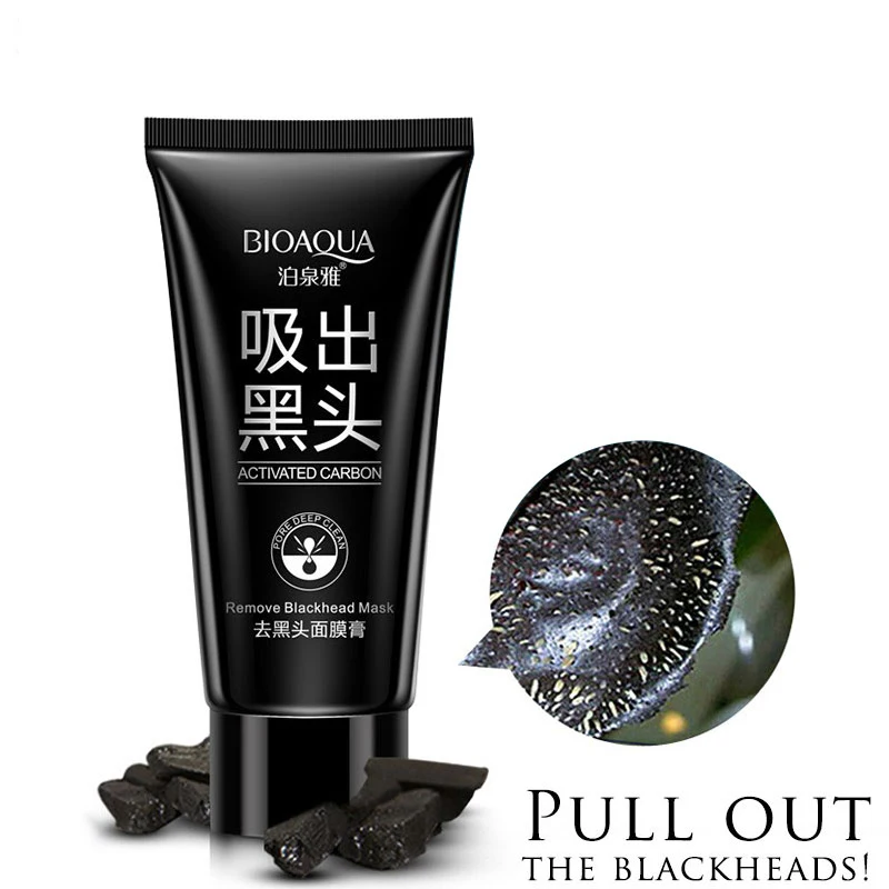

Blackhead Remover Mask [Removes Blackheads] BIOAQUA Purifying Quality Black Peel off Charcoal Mask 60g Best Mud Facial Mask