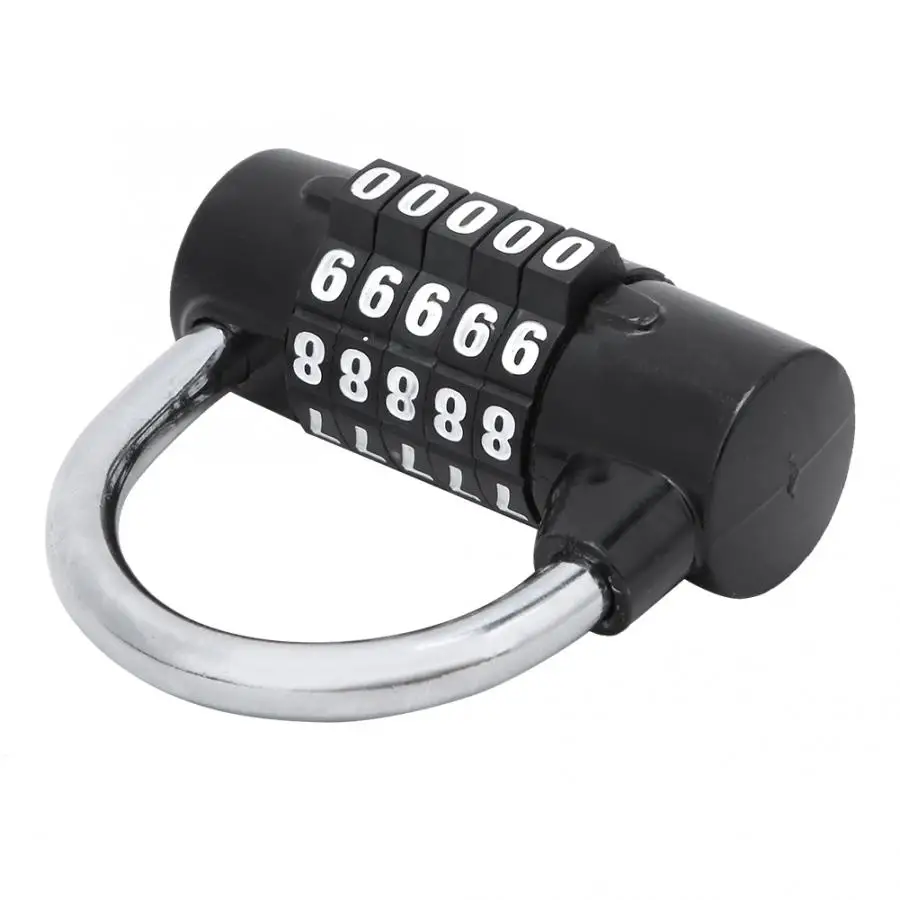 Замок с паролем цинковый сплав 5 цифр кодовый замок противоугонные замки для
