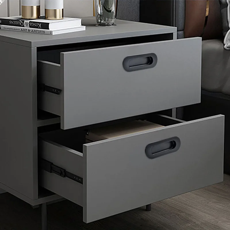 Sliding Door Handle Embedded Concealed Door Knobs Stainless Steel Cabinet Drawer Hidden Buckle Kitchen Sliding Pull furniture handles kitchen door handles