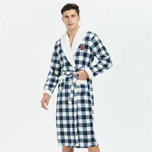 Утолщенный мужской зимний халат, кимоно, платье, сексуальное, свободное, мягкий, коралловый флис, халат, одежда для сна, длинный рукав, домашняя одежда