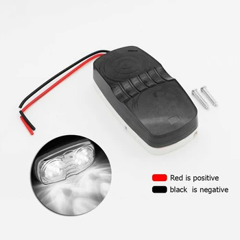 

4* Marker Light Smoked Lens FOR Jeep Trailer Rear Light Truck 12V Parts