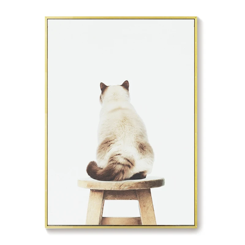 Baby-Animal-Stand-On-Chair-Poster-Rabbit-Dog-Cat-Canvas-Painting-Nursery-Wall-Art-Nordic-Picture (6)