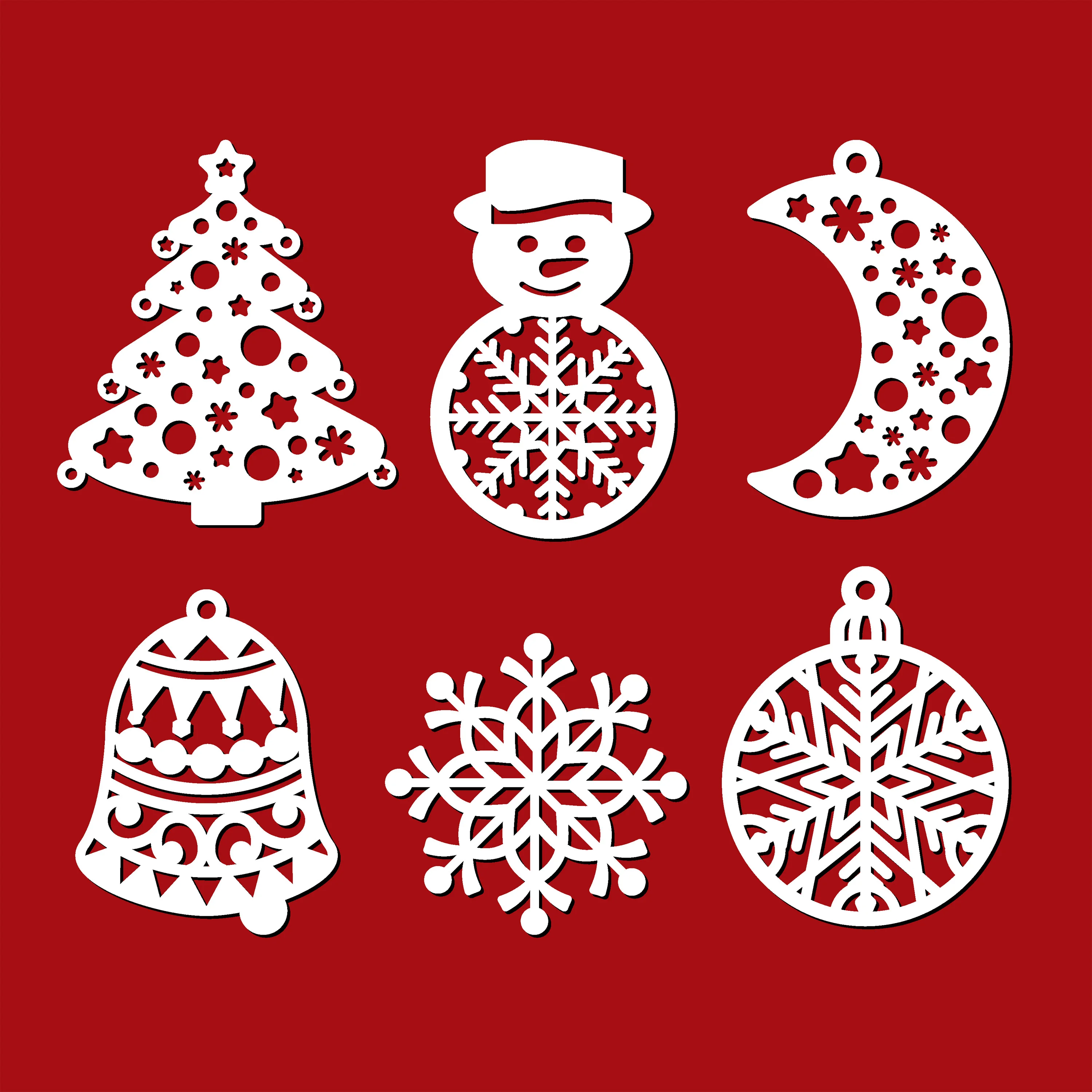 

Christmas Tree Moon Snowman Snowflake Metal Cutting Dies Bell Stencil for DIY Scrapbooking Embossing Card Decorative