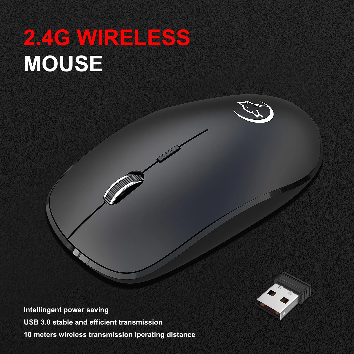 

2.4GHz Wireless Mouse With USB Receiver 800 1200 1600DPI Opto-electronic Cordless Computer Mouse for Laptop PC