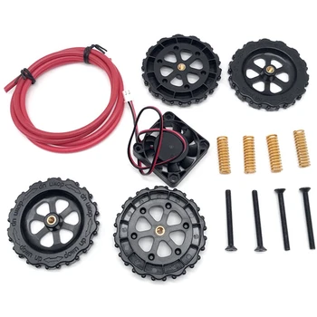 

3D Printer Part Kit CR-10 Hot Bed Nut Compression Spring Hand Screwed Big Nut with PTFE Tube Cooling Fan 12V