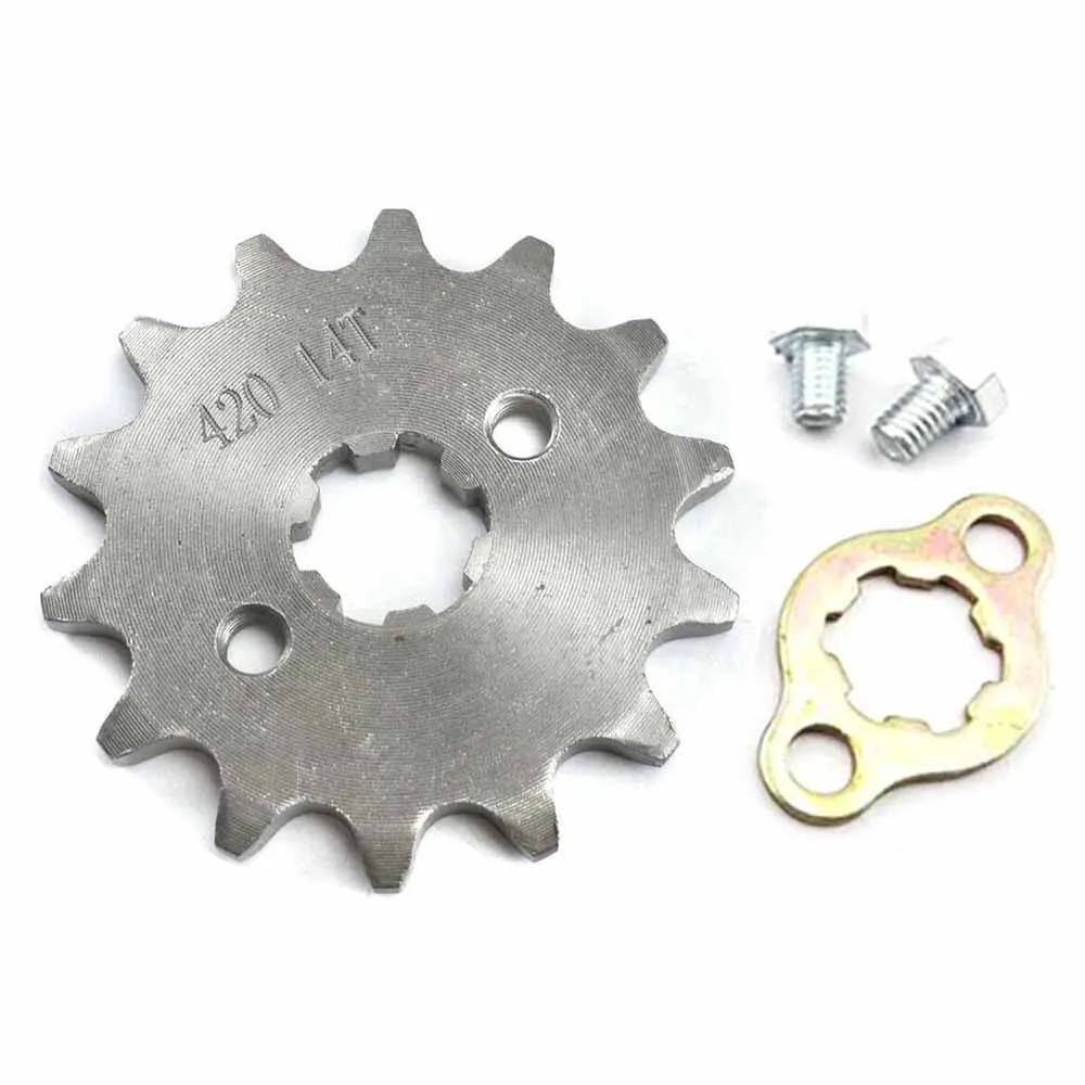 428 14T 14 Teeth Engine Sprocket 17mm for 50cc To 125cc ATV Go Kart