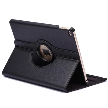 

Flip Leather Case with 2 Gears Holder for iPad Air 2 360 Degree Rotation Litchi Texture