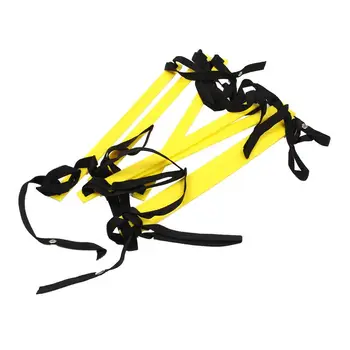 

NEW-10 Feet Agility Speed ladder Soccer Training ladder Quick 7 Flat Rung Speed Ladder-Yellow