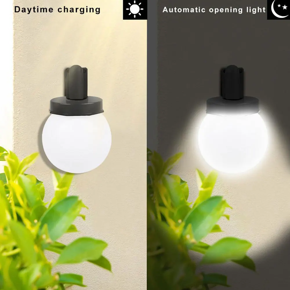 

3w Outdoor Solar Led Wall Light Solar Garden Courtyard Corridor Porch Lights Waterproof Ip65 Outside Wall Lamps Lithium Battery