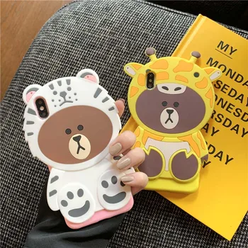 

Cute Little Bear Patterned Phone Cases for Huawei Mate8 9 10 20X P20Lite P30Pro Nova3i 4 5iPro 6SE,Case with Silicone Material