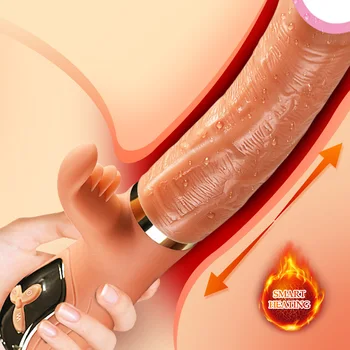 Handheld Thrusting Dildo Vibrator for Women Clit Licking Toy Adult Sex Machine Vaginal Stimulation Tool Female Masturbator