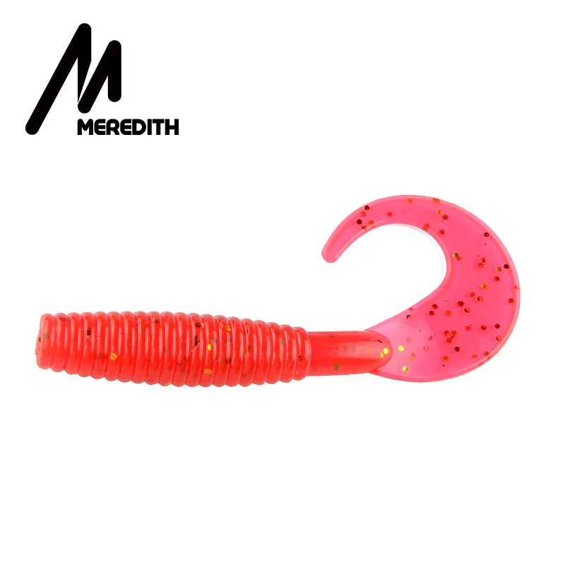 MEREDITH 20 шт./лот Мягкая приманка для рыбной ловли 50 мм 1 26 г гусеница искусственная