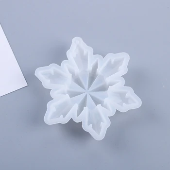 

Snowflake Pendant Casting Silicone Mould DIY Crafts Aromatherapy Wax Aroma Gypsum Plaster Crystal Epoxy Resin Mold