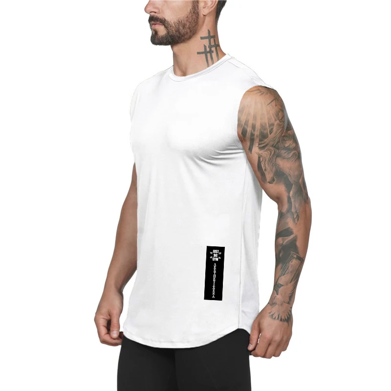 

Brand Fitness Clothing Bodybuilding Fitness Singlets Shirt Fashion Workout Cotton Mens Tank Top Musculation Gym Sleeveless Vest