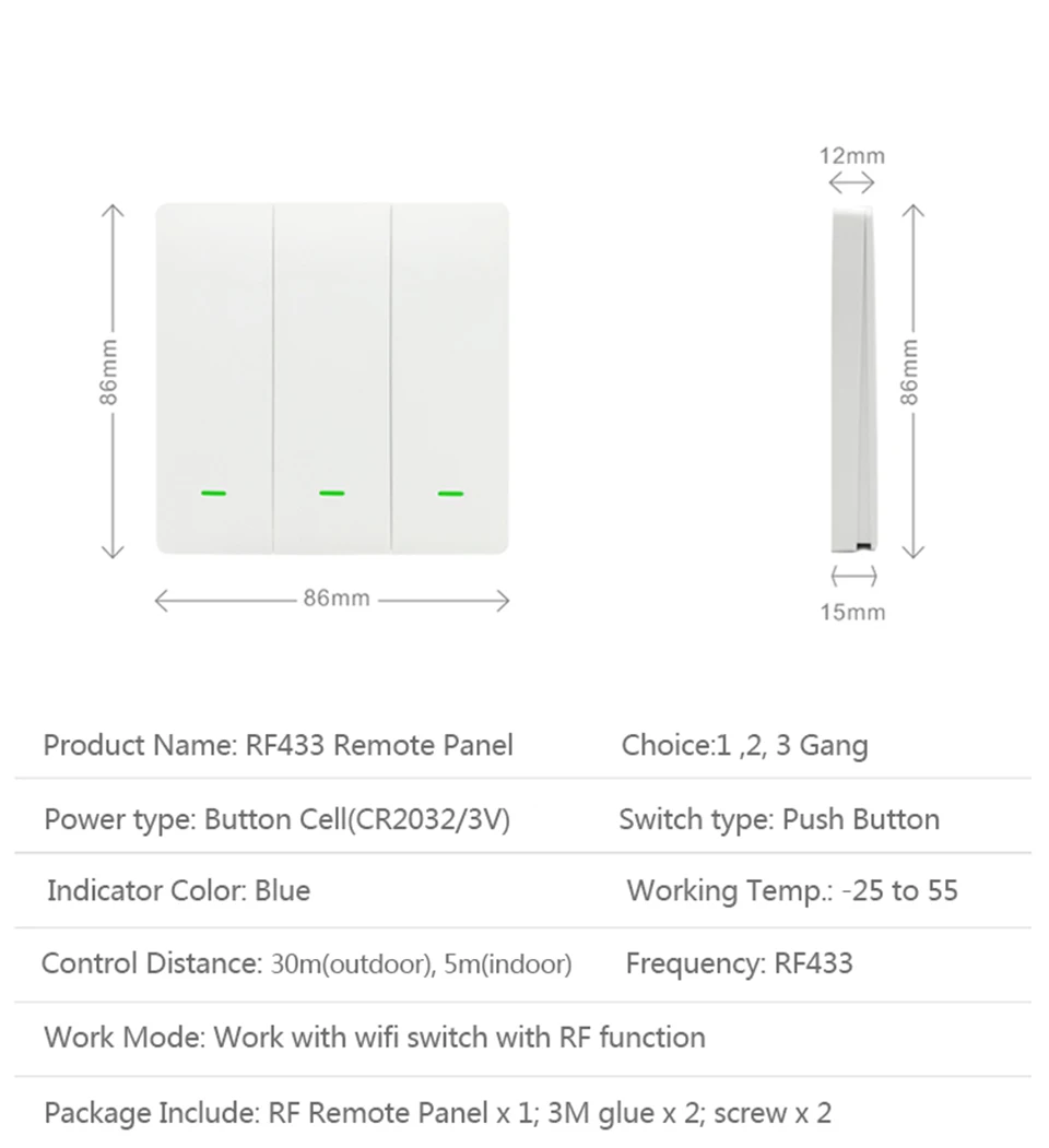 EJLINK Tuya Wifi Smart Switch Push Button Wall Light Switch 220V Smart Home Switch No Neutral Works With Alexa, Google Home (17)