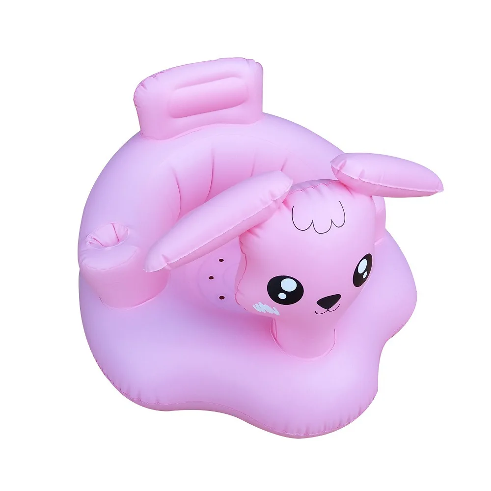 Прямая с фабрики стиль мультфильм экологически чистый надувной кролик сидение для обучения, надувной стул для душа R