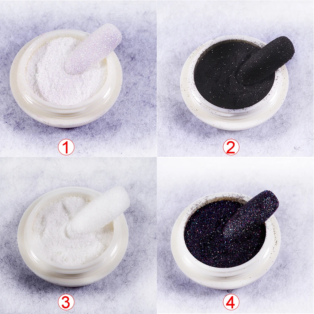 1 коробка порошок девушки Маникюр пигментное ремесло DIY Мода Градиент голографический блестящий для Ногтей Сияющий сахар украшения макияж искусство