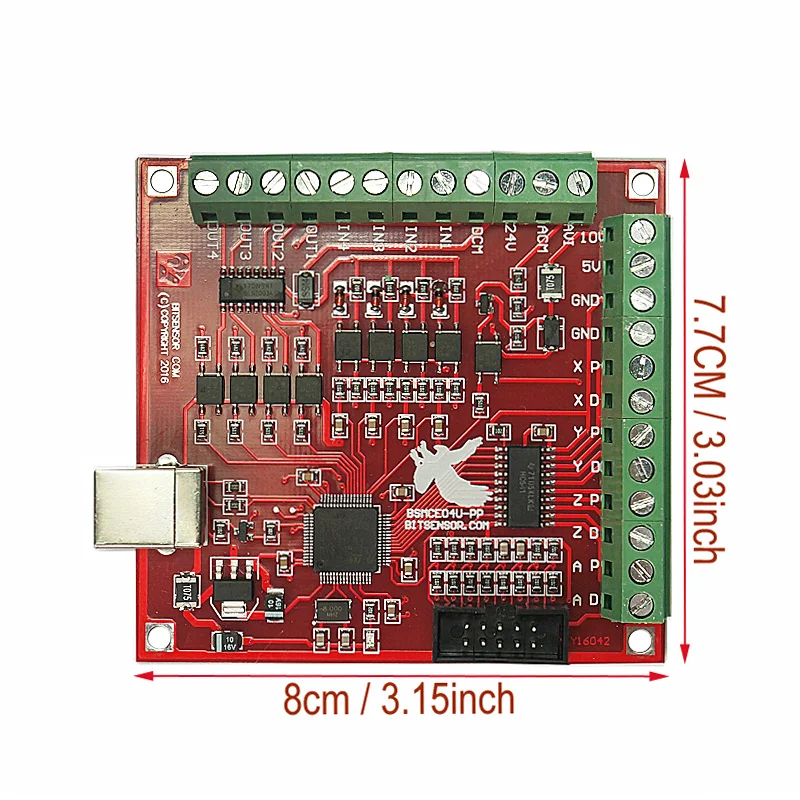 USB MACH3 100 кГц 12-24 В секционная плата 4 оси интерфейс драйвер контроллер движения для ЧПУ сервопривод шаговый двигатель гравировальный станок