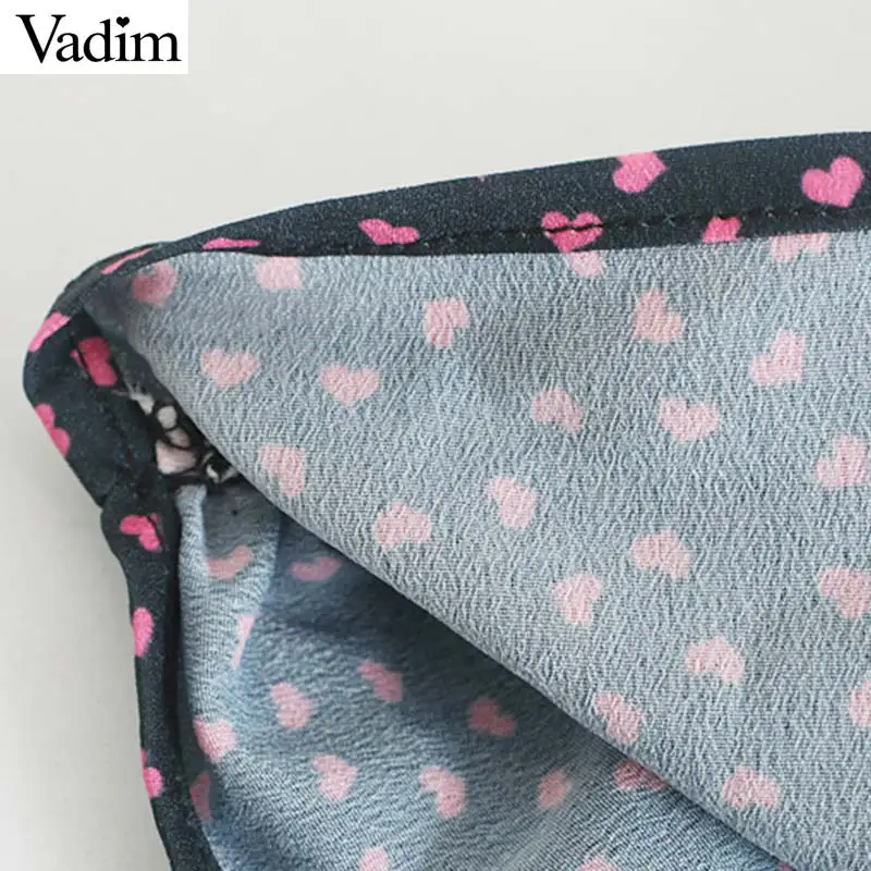 Женское элегантное платье vadim Плиссированное дизайнерское мини-платье с v-образным вырезом на молнии сбоку с длинным рукавом и принтом женские повседневные шикарные платья vestidos QD053