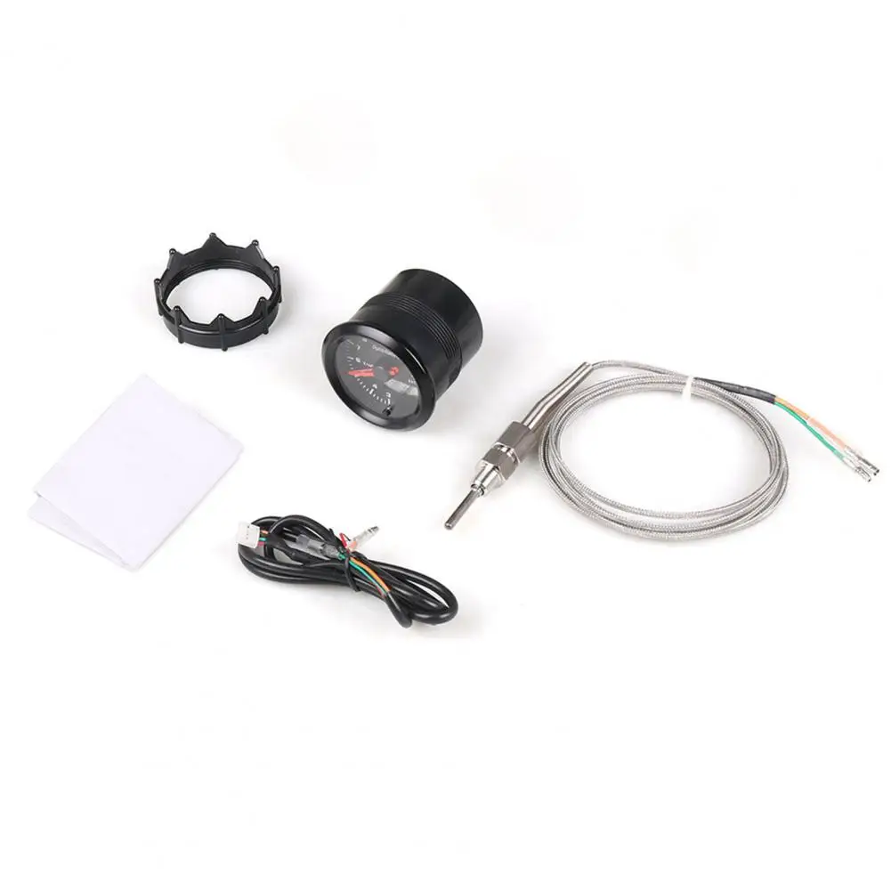 Exhaust Gas Temp Gauge Digital LED with Stepper Motor 52mm EGT Temperature Meter for Car Accessories