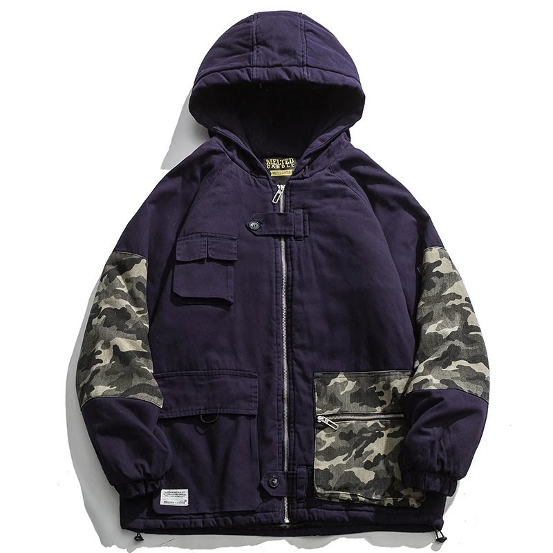 purple DMY1524 XITAO, хит, цветная Женская куртка, модная, новинка, зимняя, пэтчворк, широкая талия, полный рукав, карман, маленькое, свежее, миноритарное пальто, DMY1524 - Цвет: purple DMY1524