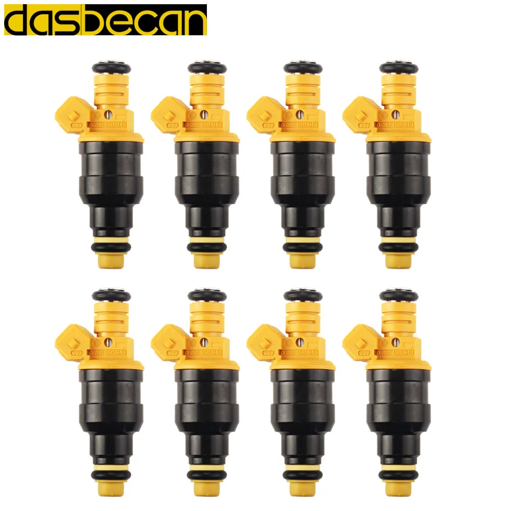 8PCS Fuel Injector Nozzle For Ford Bronco Mustang Excursion F150 F250 F350 E150 0280150943 0280150939 0280150909 0280150943