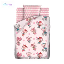 КПБ Delicatex 1.5 хлопок "Непоседа"(70х70) рис. 13072-1/16054-1 Хрюшки