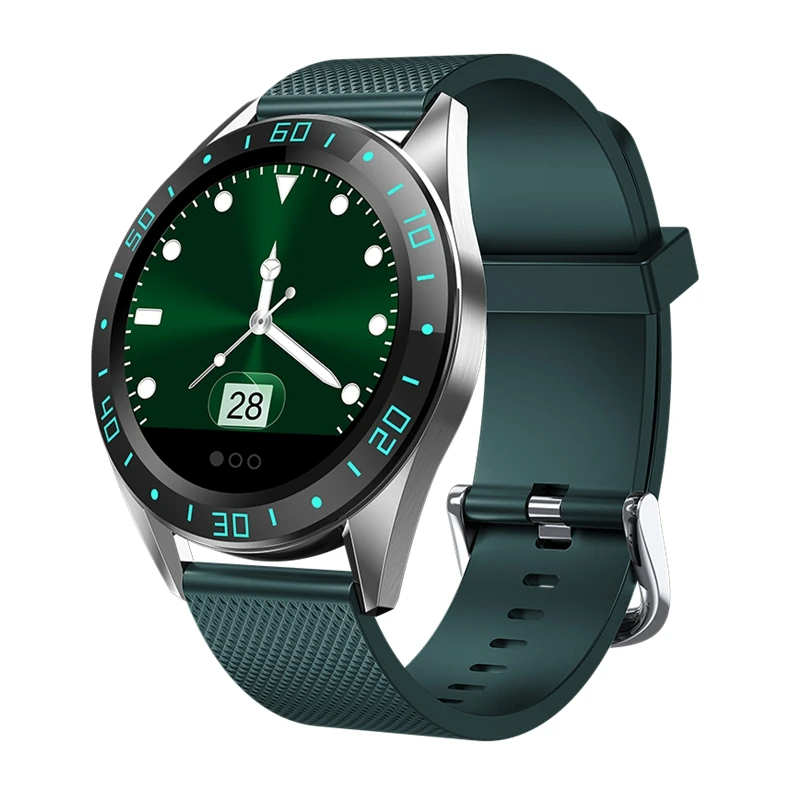 

Mr 2019 GT105 1.22inch Smartwatch Men Women Heart Rate Blood Pressure Monitor Smart Watch With Weather Push Music Control Call
