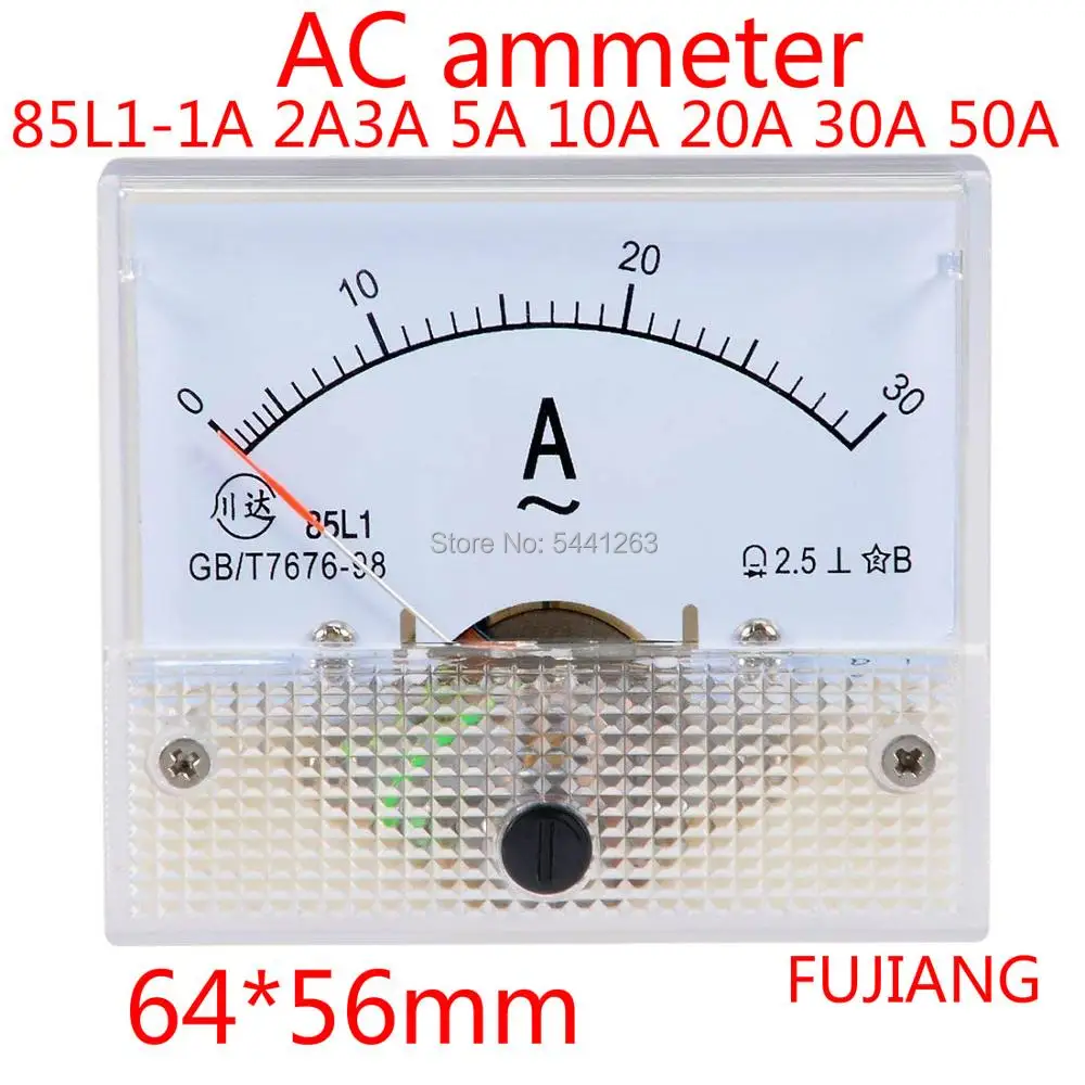 85L1 A 1A 2A 3A 5A 10A 20A 15A AC 0 30A 50A 100A 500mA аналоговый панельный Амперметр измеритель