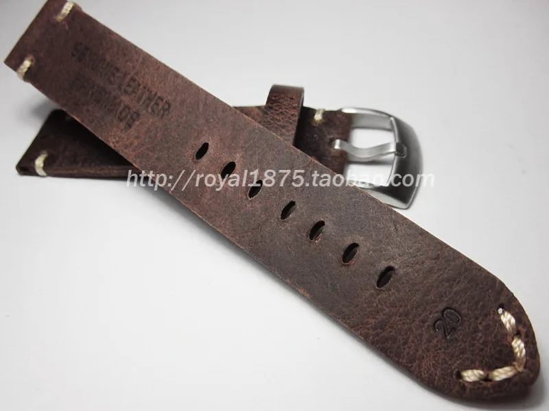 Soft Vintage Brown Watchband 18mm 19mm 20mm 21mm 22mm Watch Band Genuine Leather for Omega Tissot Seiko Casio Watchband Strap