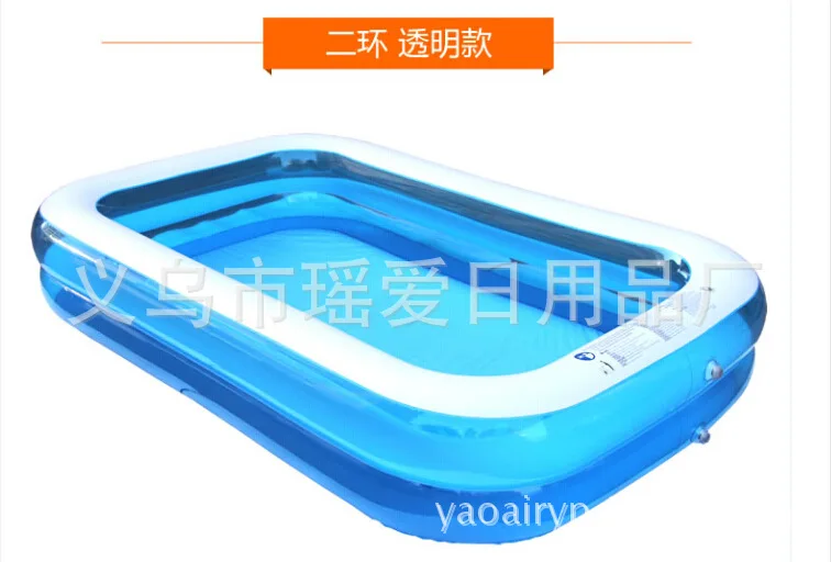 

262 Extra Large Adult Swimming Pool Inflatable Thick Family 5 People Rectangular Pool Children Tub Fishing Pond