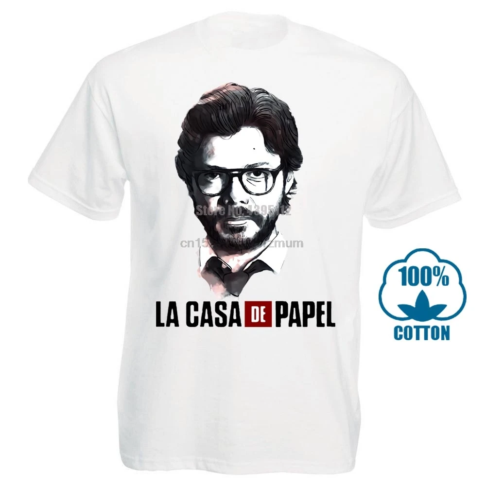 Money Heist House Of paper La Casa De Papel Забавные футболки для подростков с круглым вырезом