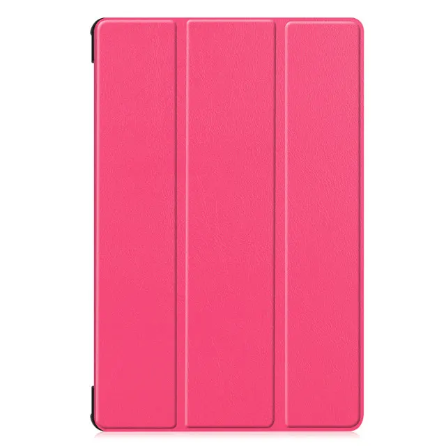 Умный Магнитный чехол из искусственной кожи для Samsung Galaxy Tab S6 10,5 SM-T860 SM-T865 10," планшет Funda Capa Чехол+ пленка для экрана+ ручка - Цвет: rose red