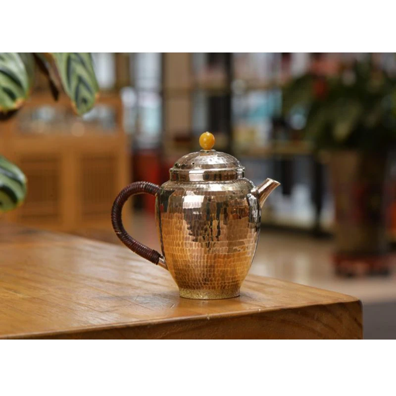 Set Da Tè Fatto A Mano In Argento Sterling 999 Set Da Tè Giapponese Retrò Teiera Bollitore Cerimonia Del Tè Domestico Set Da Tè Kungfu 180Ml