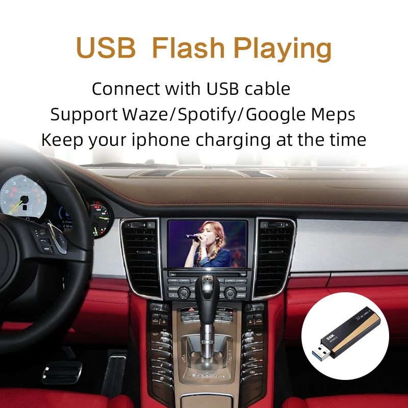 Aftermarket OEM PCM 3,1 беспроводная Apple CarPlay модифицированная для 2010-16 Porsche Panamera Cayenne Macan Cayman Boxster 911 Car play