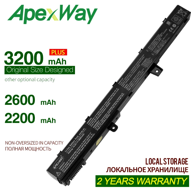 ApexWay ноутбук Батарея A41N1308 A31N1319 0B110-00250100 X551M для Asus X451 X551 X451C X451CA X551C X551CA серии