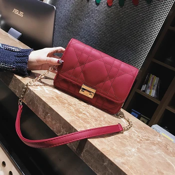 

Chain Handbags For Women Luxury Bag Designer Lady Classic Plaid Shoulder Crossbody Bags Leather Women Messenger Bag