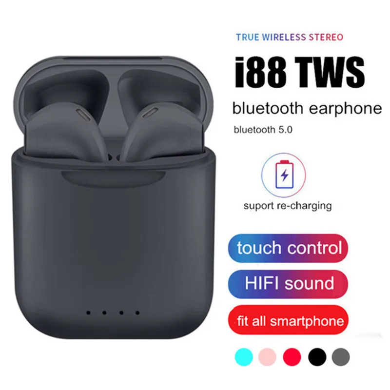 

Original I88 Tws Wireless Bluetooth 5.0 Earphone Pop Up Earbuds Headset Touch Control For Iphone Xiaomi Pk I100 I200 Tws Elari