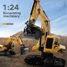 RC Trucks Mini Remote Control Bulldozer 1:24 5CH 6CH Alloy Engineering Car Dump Truck Crane Excavator Electric Vehicle Toys RC Trucks Mini Remote Control Bulldozer 1:24 5CH 6CH Alloy Engineering Car Dump Truck Crane Excavator Electric Vehicle Toys