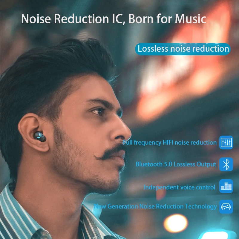 TYPE-C беспроводные наушники, Bluetooth 5,0 настоящие беспроводные наушники спортивные наушники-вкладыши TWS стерео HiFi Звук Bluetooth наушники